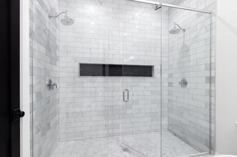 Stone and Concrete Shower Walls